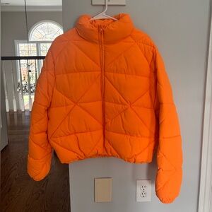 Orange Puffer Jacket